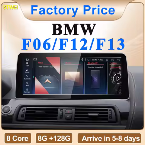 STWEI 2024 New ID6 ID7 ID8 UI Android System Wireless Carplay AUTO For BMW 6Series F12 F13 CIC NBT C