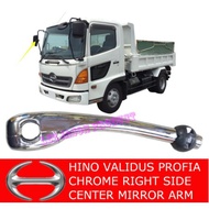 HINO VALIDUS PROFIA BLACK/ CHROME RIGHT SIDE CENTER MIRROR ARM