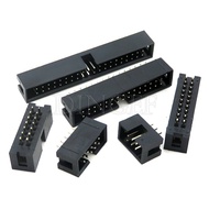 5pcs dip 6/10/20/26/34/40 PIN 2.54MM pitch MALE SOCKET straight idc box headers PCB CONNECTOR DOUBLE