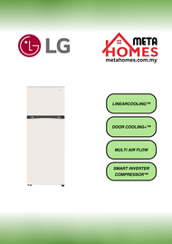 LG 493L Top Freezer Fridge in Nature Beige Finish GN-B452PBFK