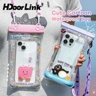 HdoorLink Waterproof Floating Airbag Phone Case Underwater Diving IPX8 Waterproof Cover Phone Bag
