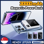 SG [READY STOCK] 20000mAh Magnetic Power Bank 22.5W Fast Charging Battery PD20W+15W Portable Wireless Powerbank Charger