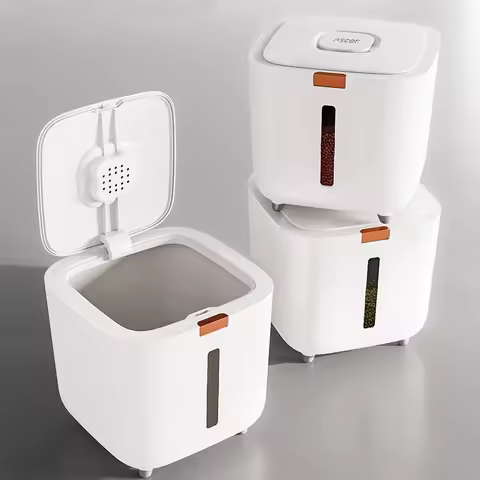 Pet food storage barrel large storage barrel food sealed moisture-proof cat food barrel storage cat