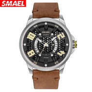 New style smael sport quartz watch personal digital dial leather waterproof men's Watch