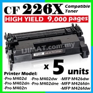 5x Toner Compatible to HP CF226A CF 226A 26A HP26A CF226X 226X LaserJet Pro M402n M402dn M402dw MFP 
