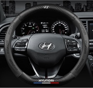 For Hyundai car carbon fiber steering wheel cover Sport style Getz Atos Matrix I10 Elantra ATF Accen