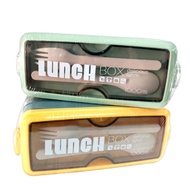 NEW 3-LAYER LUNCH BOX 1000 DELICIOUS LUNCHML FREE SPOON AND FORK 349