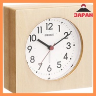 [Direct from Japan][Brand New]Seiko Clock Wall Clock Doubling as a Place Clock Analog Alarm Wooden Frame Natural Color Wooden Ground KR501A SEIKO