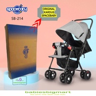 Stroller Spacebaby SB 214 Kereta Dorong Bolak Balik Original Kardus Bawaan Pabrik