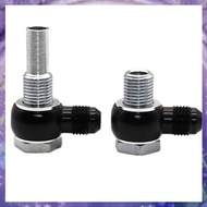 [P K A M] for 6AN x 1/4 NPSM 4L80E GM 1997-2010 Transmission Oil Cooler 90 Degree Banjo Fittings