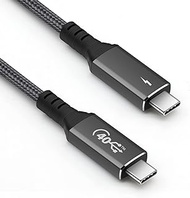 NAMCIM Thunderbolt 4 Cable (3.94ft), USB4 Cable Support 120W Fast Charging/40Gbps Data Transfer/8K Display, USB C to USB C Cable, Intel Thunderbolt Certified for Type-C MacBooks, iPad Pro,Hub,Docking