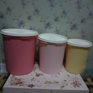 Tupperware deco canister /  toples set tupperware