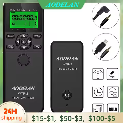 AODELAN Camera Timer Wireless Shutter Release Remote Control for Sony A7RV A9III A7IV A7 6300 A6000 
