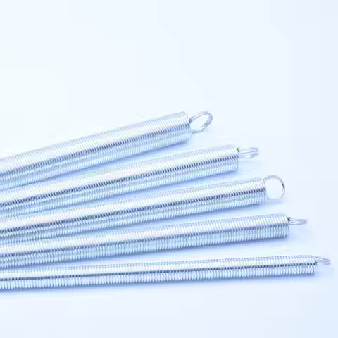Tension Spring Steel Wire Diameter 1mm-1.6mm Outer Diameter 7mm-16mm Double Coil L-shaped Spring Gal