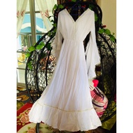 🔥Hot Item🔥Beach White Maxi Dress Pantai Pakai Putih Baju Labuh Dress