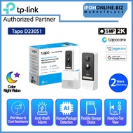TP-Link Tapo D230S1 2K 5MP Color Night Vision IP64 Smart Battery Video Doorbell Camera Kit - Apartme