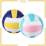 [Perfk] Indoor Volleyball Ball Size 5 Ball Soft Recreational Outdoor Professional Standard Ball Official Volleyball Ball for Gym, Pool, Match, Kids