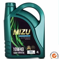[HOT DEAL] MIZU SEMI SYNTHETIC LUBRICANT API SN 10W-40 CAR ENGINE OIL (4L)