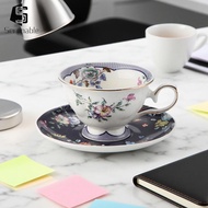 [Serenable] Teacup And Saucer Set, Unique 180 Ml, Novel Cappuccino Cup for Tea, Coffee, Latte