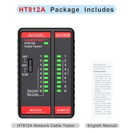 Habotest Ht812a Cable Tester Network Cable Tester Rj45 Led Rj11 Tester Status Dual-use Display