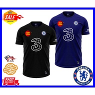 CHELSEA- MEN UNISEX FOOTBALL CLUB JERSEY CHELSEA | BAJU JERSEY LENGAN PENDEK LOGO
