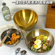 Korean Style Stainless Steel Salad Bowl Bibimbap Bowl Instant Noodle Bowl Cold Noodle Bowl Bibimbap 