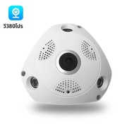 V380 กล้องพาโนรามา 360 องศา VR การเฝ้าระวังบ้านความละเอียดสูง WIFI การตรวจสอบเครือข่ายไร้สายกล้องควา