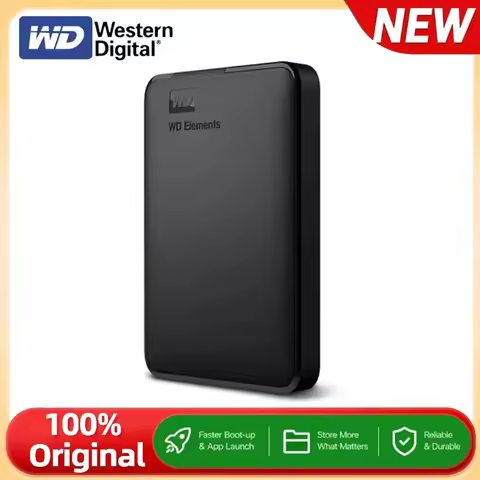 WD Western Digital Mobile Hard Disk 6TB 5TB 4TB 2TB 1TB External HDD 2.5" Hard Drive Large-capacity 