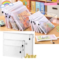 JUNE1 Document Storage Bag, Zipper Mesh Storage Pouch, High Quality A4/A5/A6 File Folders Students