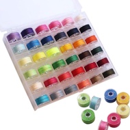 36 pcs Sewing Machine Bobbin Threads with Bobbin Case, Sewing Machine Bobbins Threads for Multiple S