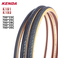 Kenda Bicycle Tire 700C 700x23C 25C 28C 32C 35C Ultralight Yellow Side Tyre Low Resistance Pneu Bici
