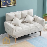3091 Beige 懶人沙發 Floor Sofa 懶人梳化 豆腐沙發 日式榻榻米 單人梳化 加厚布藝梳化 沙發床可折疊 全新 可拆洗 臥室 陽台 房間 客廳 Sofa Bed 小沙發 躺椅 🚚全港
