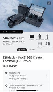 DJI Mavic 4 Pro 512GB Creator Combo (DJI RC Pro 2)