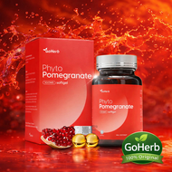 GoHerb Phyto Pomegranate 500mg Softgel – Vegetarian Omega Supplement 60 Softgel