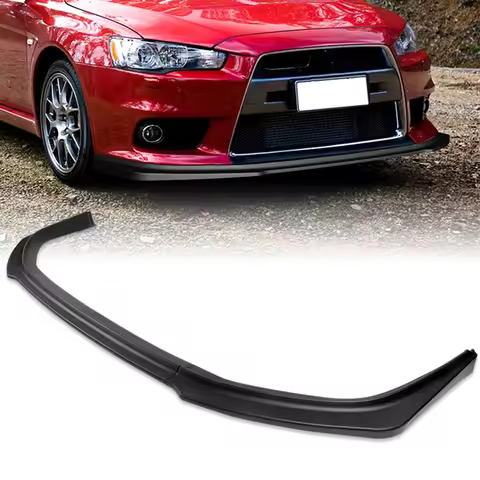 For 2008 - 2015 Mitsubishi Lancer Evolution EVO X (Fit Evolution EVO Bumper Only) Front Bumper Spoil