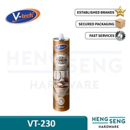 V-TECH VT-230 VITAL NAILS 300ML ( BROWN ) XBOND VTECH VT230 V TECH VT 230 SILICONE SILICON KAYU HENG