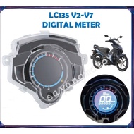 YAMAHA LC135 NEW V2 - V7 DIGITAL METER SPEEDOMETER 7 COLORS LC135 V2/V3/V4/V5/V6  METER DIGITAL COLOURFULL