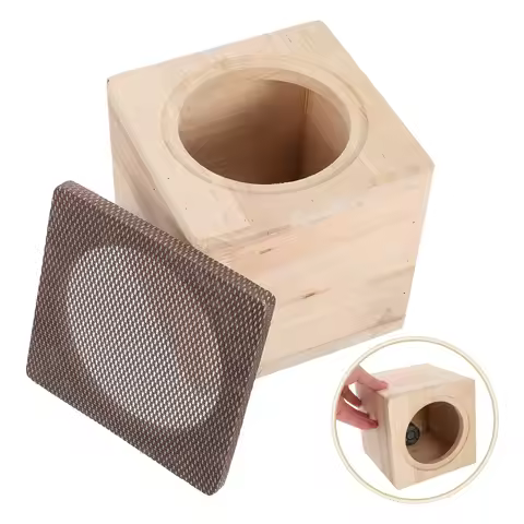 Subwoofer Box 4-Inch Wooden Car Audio Box Automotive Speaker Enclosure Case For Diy Car Audio Sound 