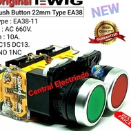 [S♫D D D D男 Z) Push Button EWIG EA38-11 Flat Buttton Switch 22mm 10A AC 660V. Quality/..