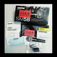 SHURE SM58S (9成9新, 原裝行貨, 購自柏斯琴行,  操作全部正常)