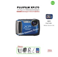 Fujifilm FinePix XP170 14.4MP Waterproof Digital Camera FULL HD 5X wide Zoom กล้องดิจิตอลกันน้ำ WiFi Usedมือสองคุณภาพประกันสูง
