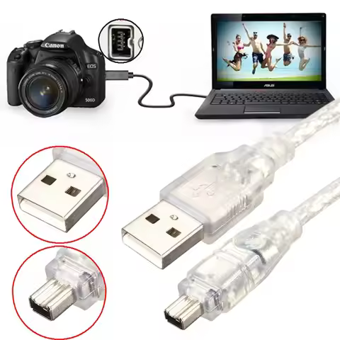 New Arrival Best Price 1.2M/4FT Highspeed USB 2.0 Male to 4 Pin Firewire IEEE 1394 Lead Cable Adapte