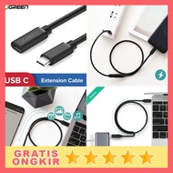Ugreen USB 3.1 Type C Male to Female Extension Cable 50cm - ED008 - Black