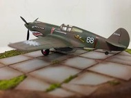 二戰 中華民國空軍 p40 飛虎隊 1/72 戰鬥機