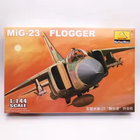 1: 144 Soviet MiG-23 FLOGGER Fighter Air Force Military Assembly Aircraft Model