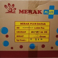 Cup / Gelas Plastik Merak Plus Datar / Oval Uk. 14 Oz, 16 Oz, 18 Oz,