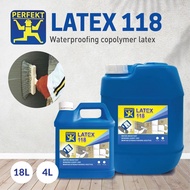 18Liters PERFEKT Latex 118 Waterproofing Copolymer Latex / Susu Simen Gum / Susu Tile Susu Mosaic
