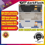AIGO darkFlash GD100 Dual Mode Wireless 2.4G & USB Hot Swap Mechanical Keyboard (K Yellow Switch)