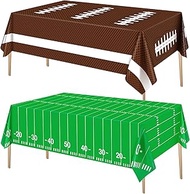 Esjay Football Tablecloth Party Decorations, Football Table Covers Disposable Plastic, Football Them