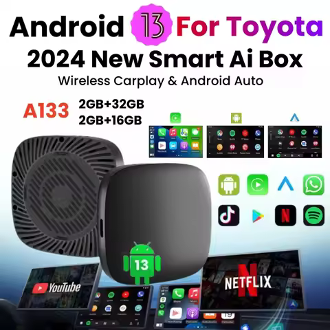 Carplay Ai Box Wireless CarPlay Android 13 Auto Tv Box For Youtube Netflix For Toyota Aygo 86 Yaris 